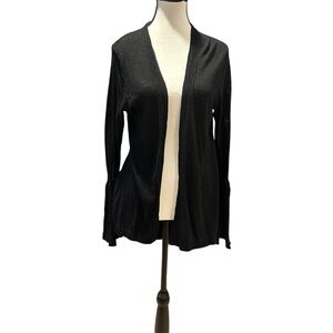 Maurices Black Top with White Lace Detail